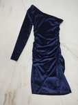 Rochie din catifea bleumarin