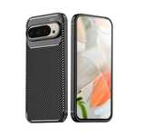 Google Pixel 9 / 9 Pro / 9A / 9 Pro XL -Удароустойчив Кейс Гръб CARBON