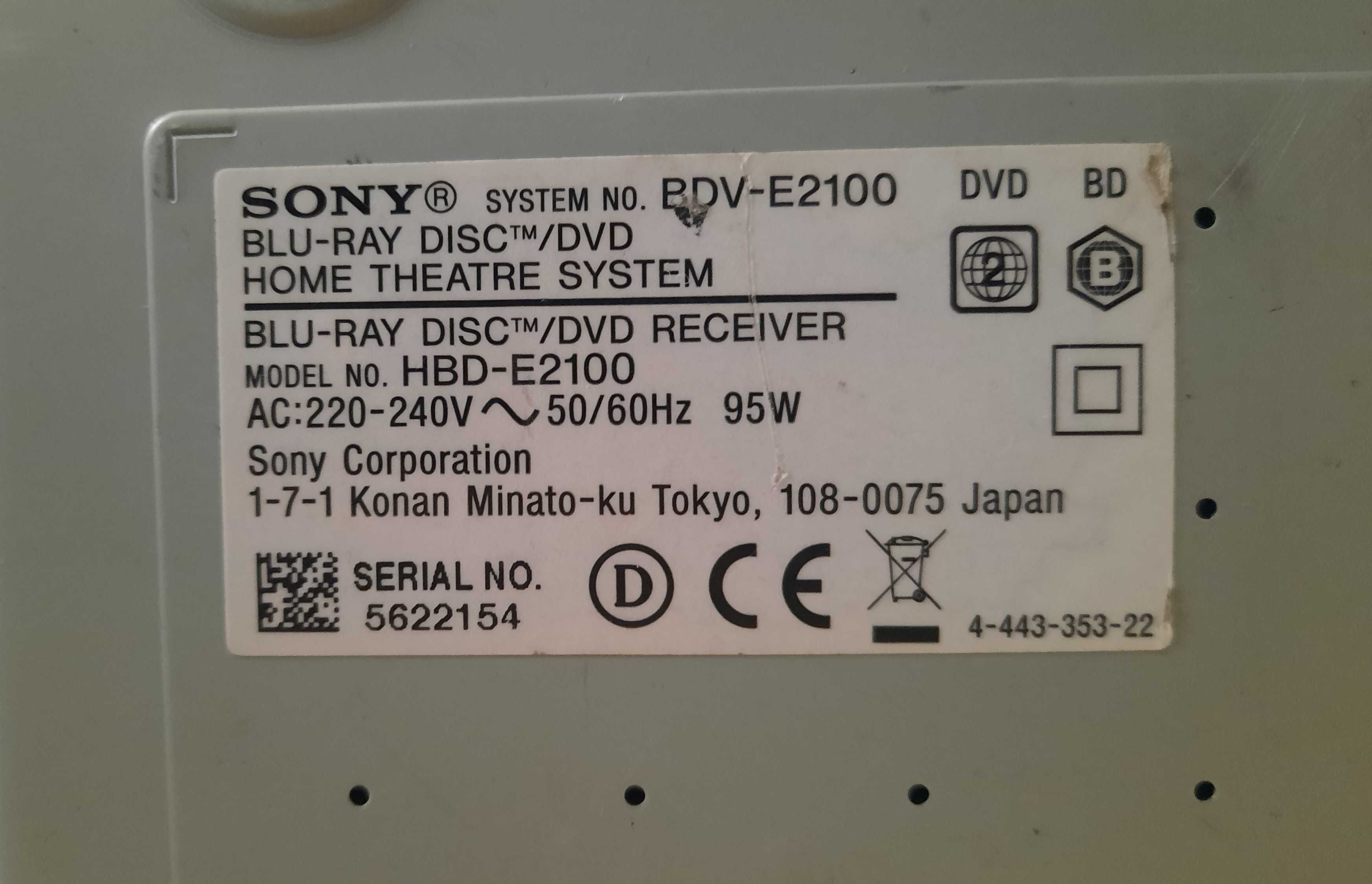 SONY E2100-Bluetooth®, USB ресивър от домашно кино