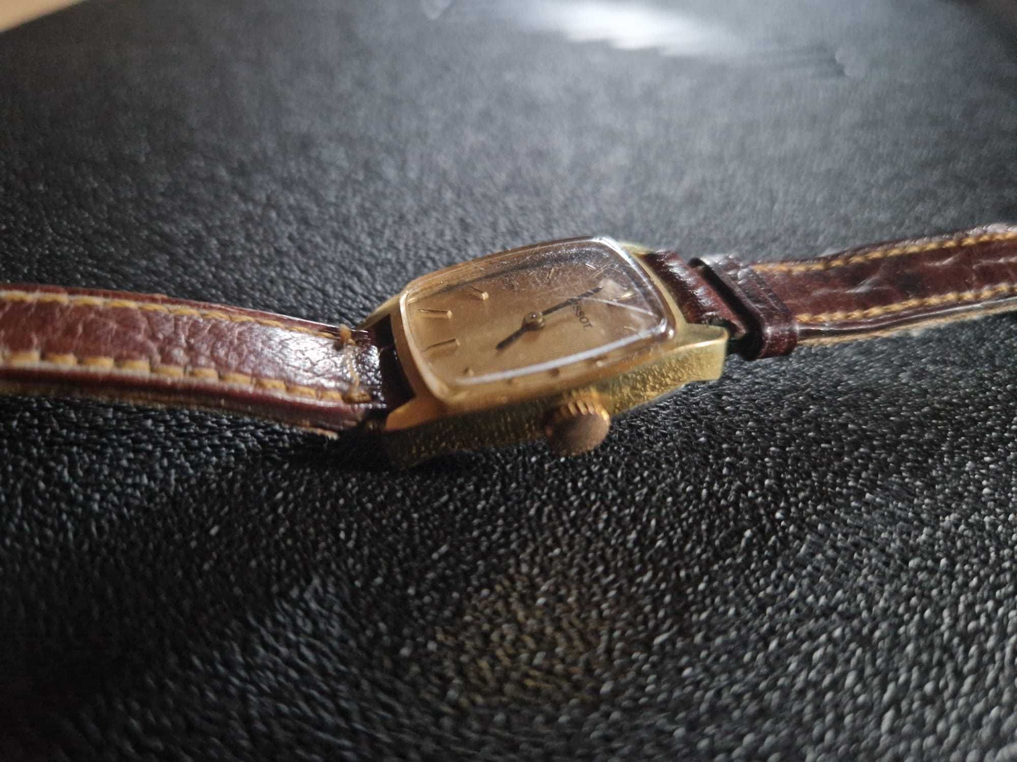 Ceas Tissot Vintage Mecanic Placat cu Aur 20 Microni