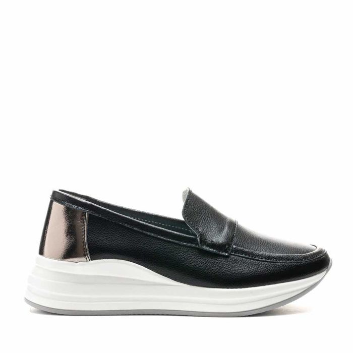 Pantofi negri, piele naturala, talpa ortopedica, noi, marimea 37