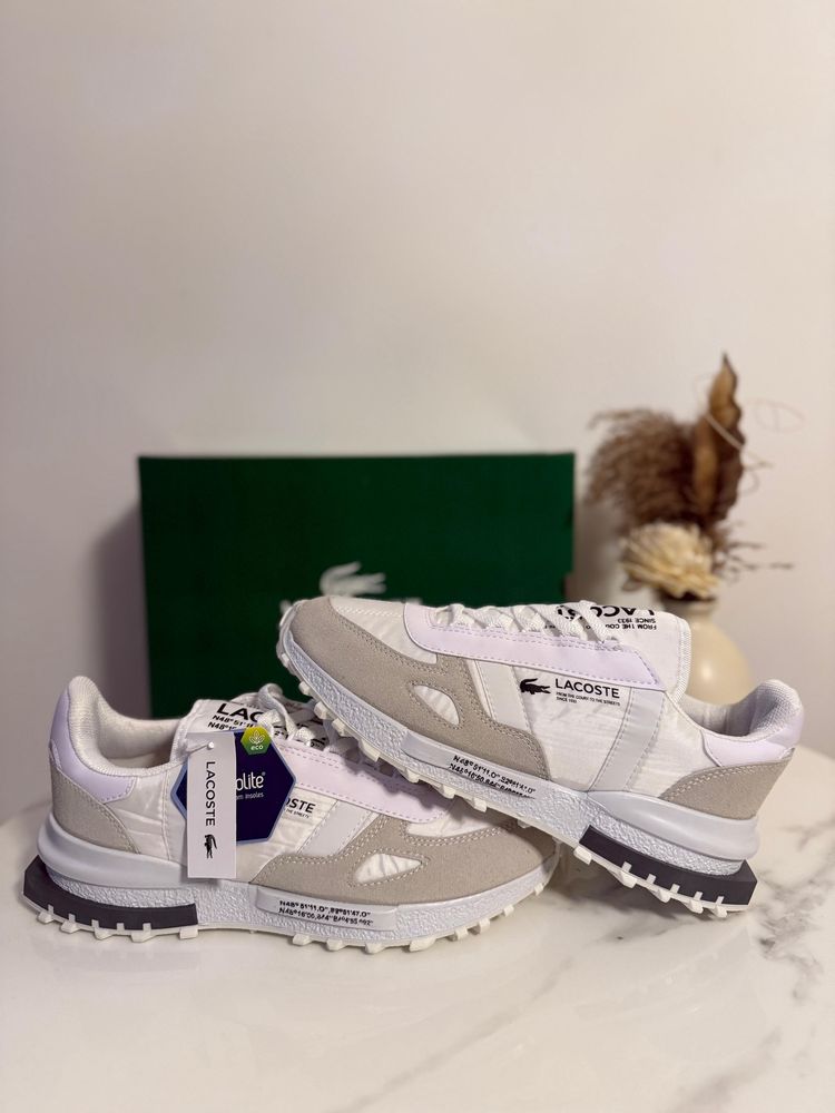 Adidasi Lacoste Alb