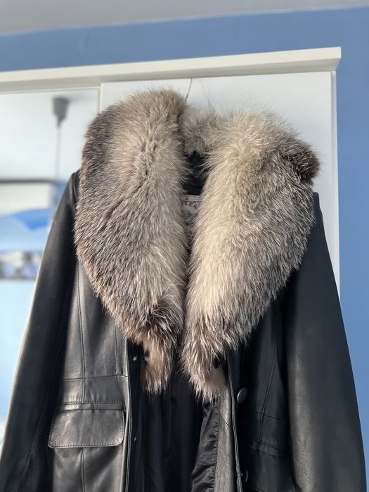 Палто/лисица/естествена кожа