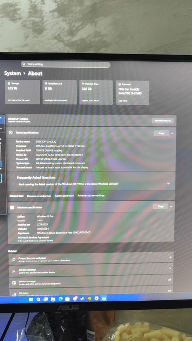 Unitate PC Gaming,GTX 1080ti, 32gb ram, Wifi, Bluetooth