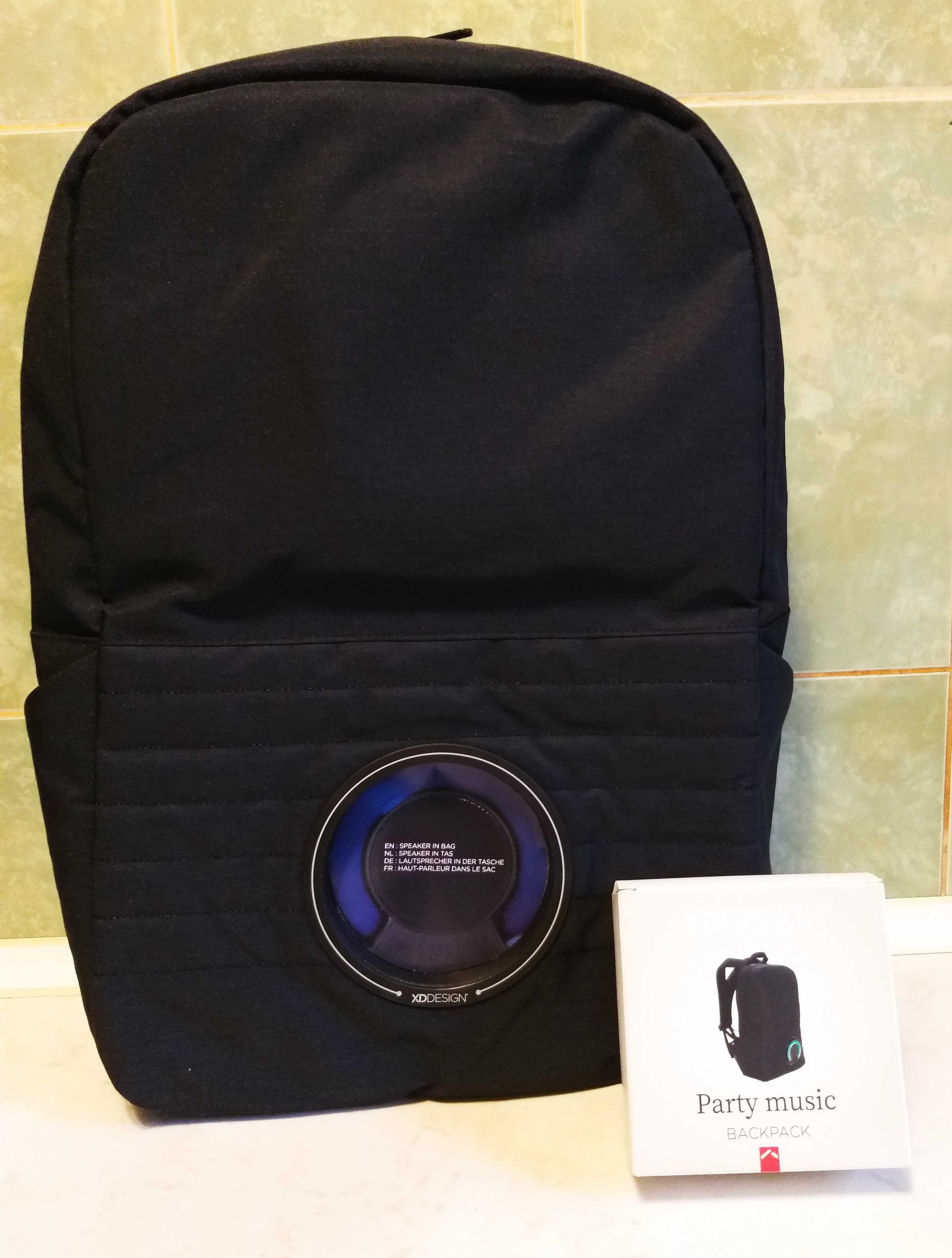 Rucsac laptop XD Design Party+boxa wireless incorporata (nou-eticheta)