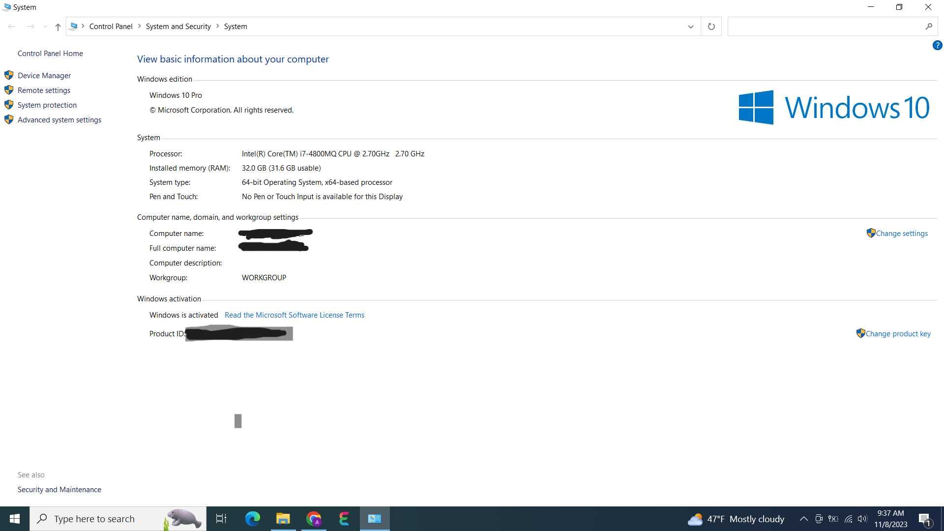 Laptop Workstation HP ZBook G2 32GB Ram