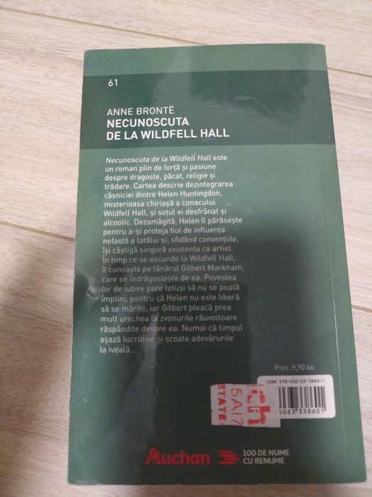 'Victoria','Povestea unei pasiuni' si 'Necunoscuta de la Wildfell Hall
