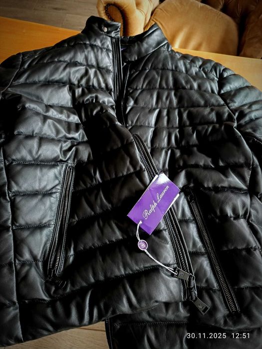 Geaca din piele Ralph Lauren Purple Label