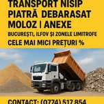 Transport agregate balastiera (nisip, pietriș, balastru)
