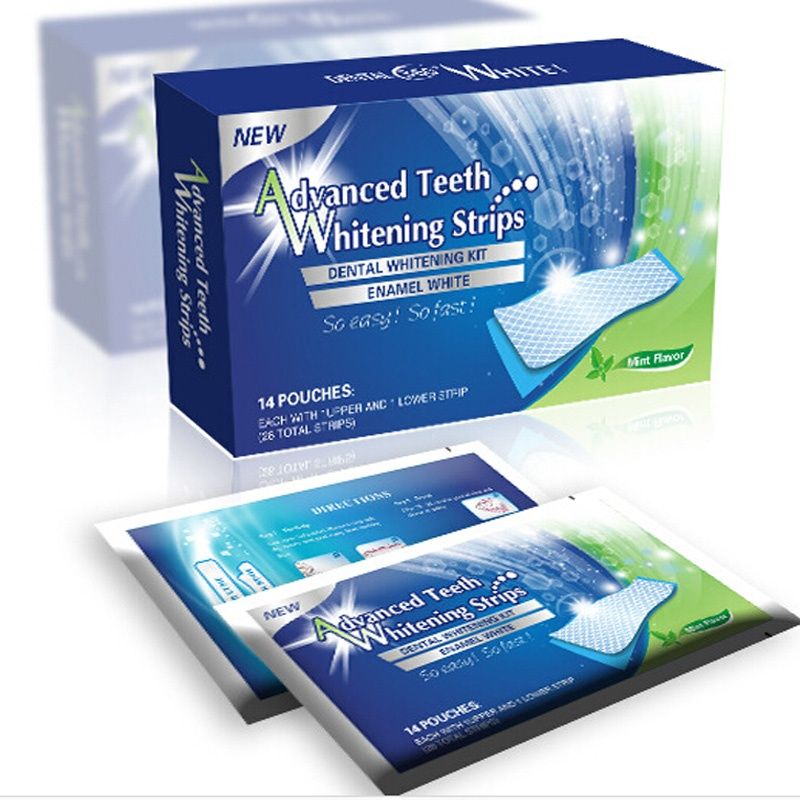Супер цена! 28 броя Лентички за избелване на зъби Advanced teeth white