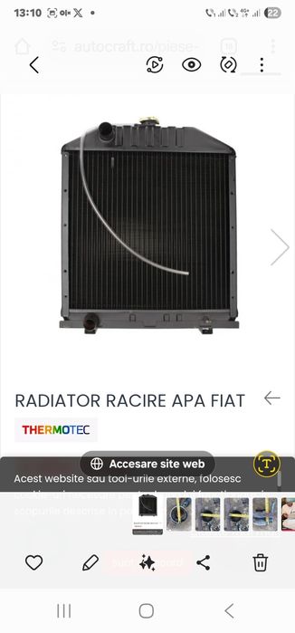 Radiator tractor fiat Serie: 90-90 55-90 fiat agri 70-90
100-90, 100-9
