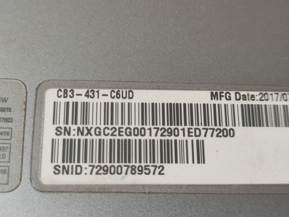 Carcasa completa + Balamale + Tastatura  Acer ChromeBook CB3-431 N16P1