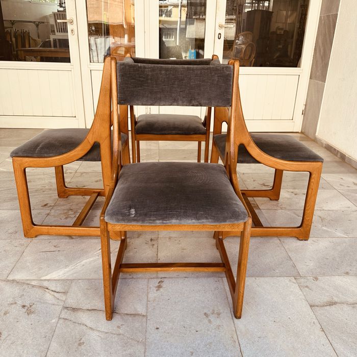 Италиански дизайнерски столове, Mid-Century Modern (4 бр.)