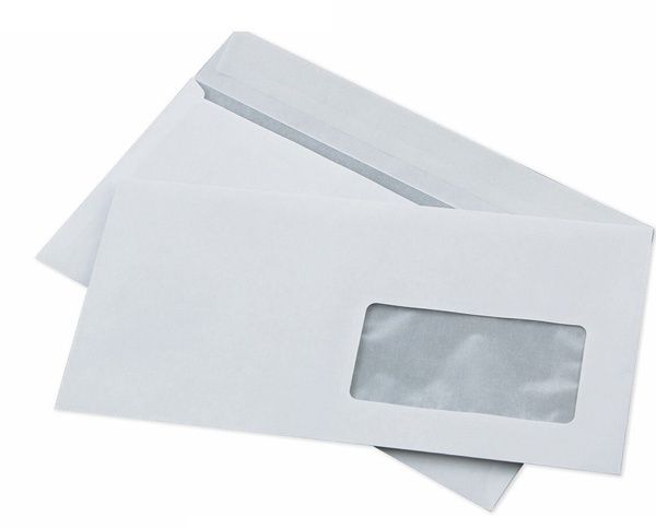 Конверт почтовый бумажный DL/E65 (110х220) с окном