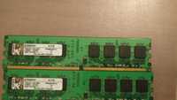 Kit RAM DDR2 KINGSTON 2GB (1GBx2) 800Mhz CL5.5.5.18 PC2-6400, NOI