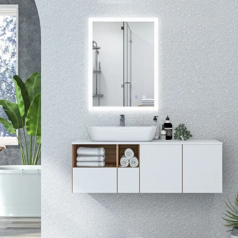 LED огледало за баня Kleankin, с подсветка