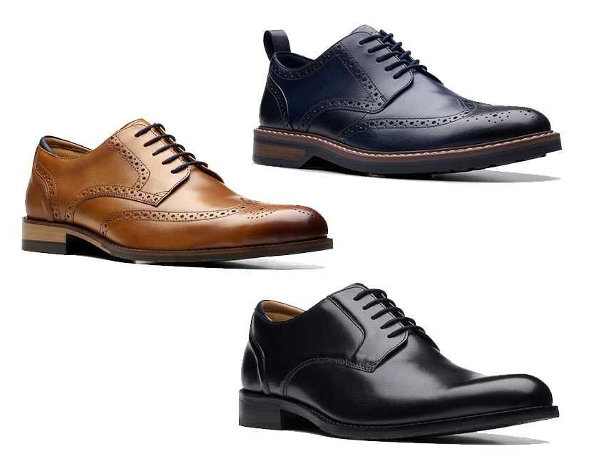 Pantofi Clarks | Barbati | Piele | Bleumarin, Maro, Negru | 44