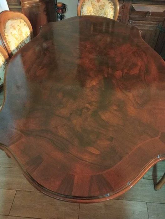 Masa cu 6 scaune lemn masiv Italia