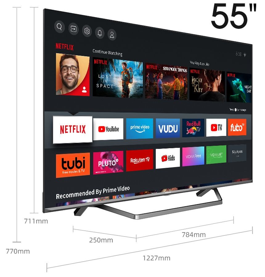 Телевизор Hisense 43/ 50/ 56/ 65/ 76/ A63H ”Toshiba Smart TV VIDAA