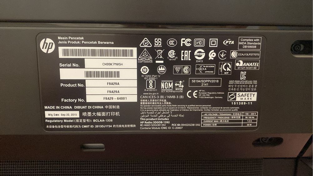 Плоттер HP DesignJet T830 36in F9A30D