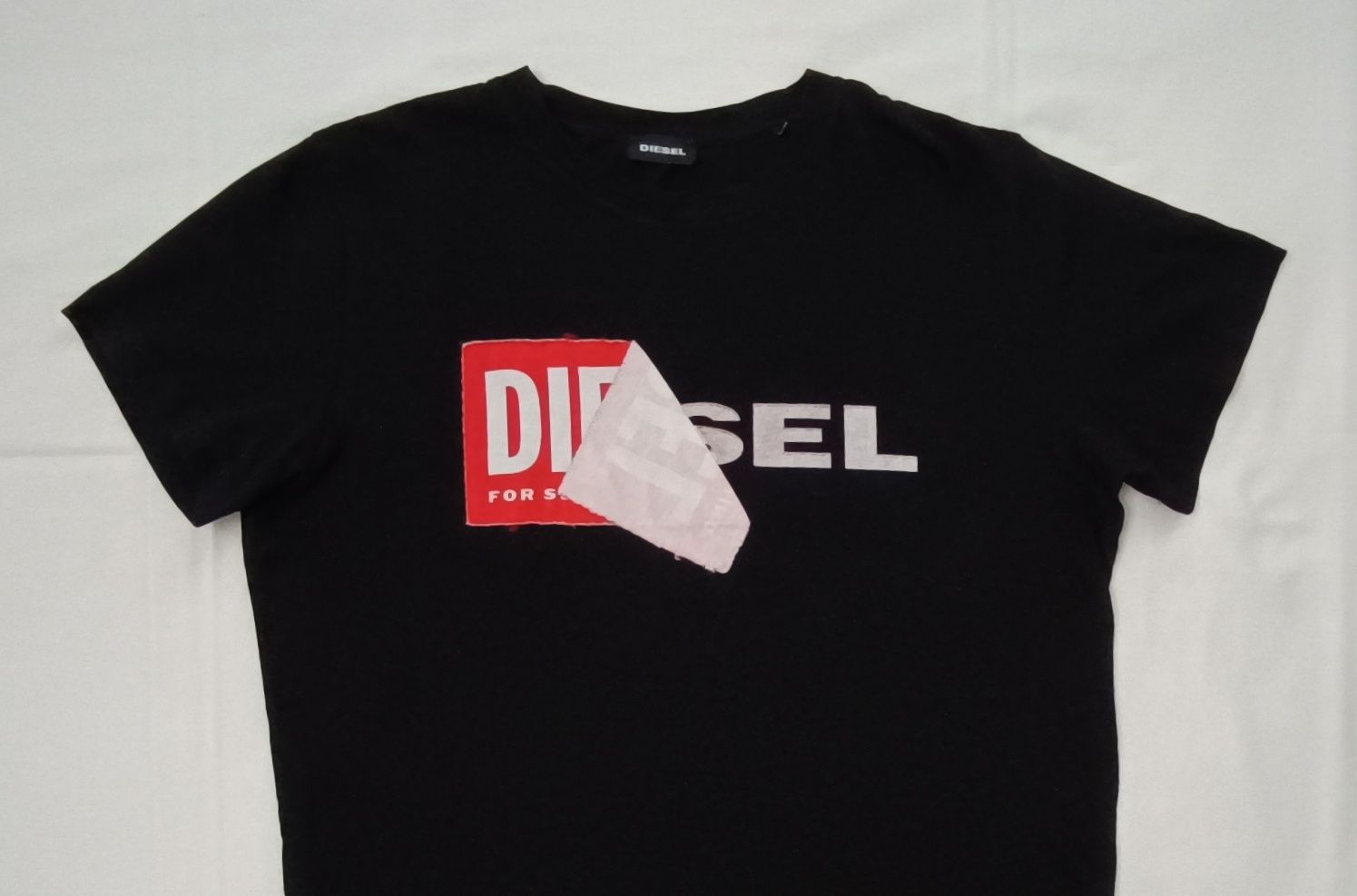 Diesel T-Shirt оригинална тениска L памучна черна фланелка