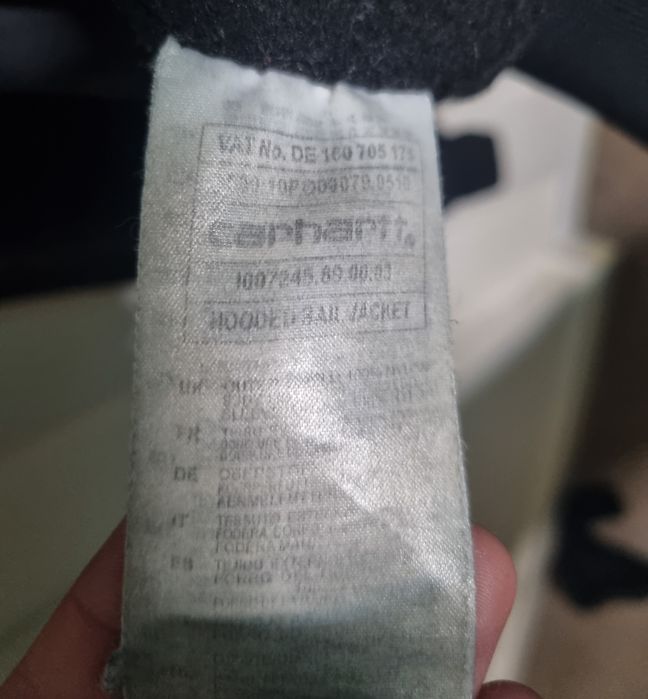 Яке Carhartt WIP Hooded Sail Black Size XS/S