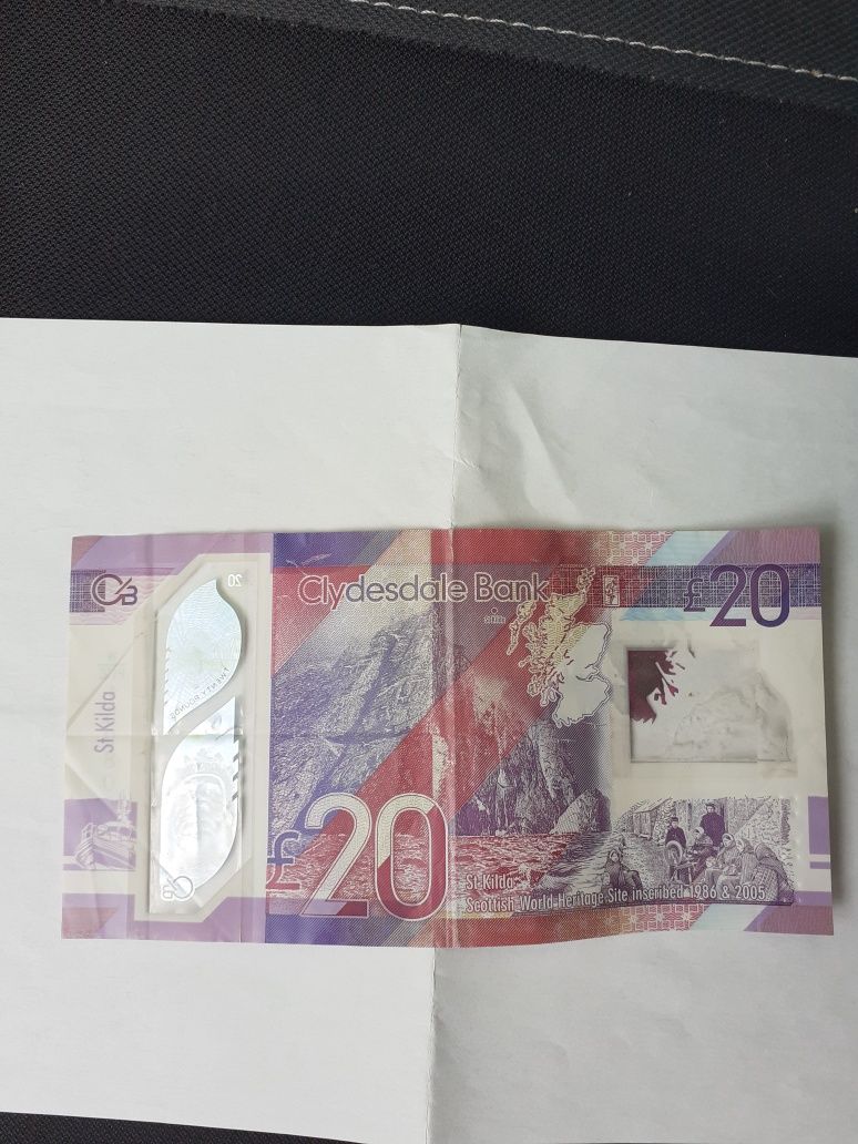 Vand bancnotă 20 lire scotiene