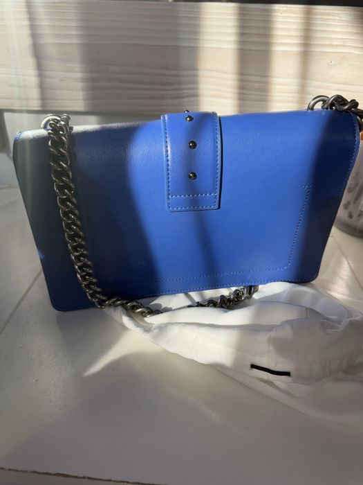 Чанта пинко синя