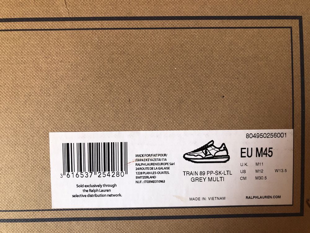 Polo Ralph Lauren Train 89 Sneakers ОРИГИНАЛНИ мъжки сникърси 45/30см