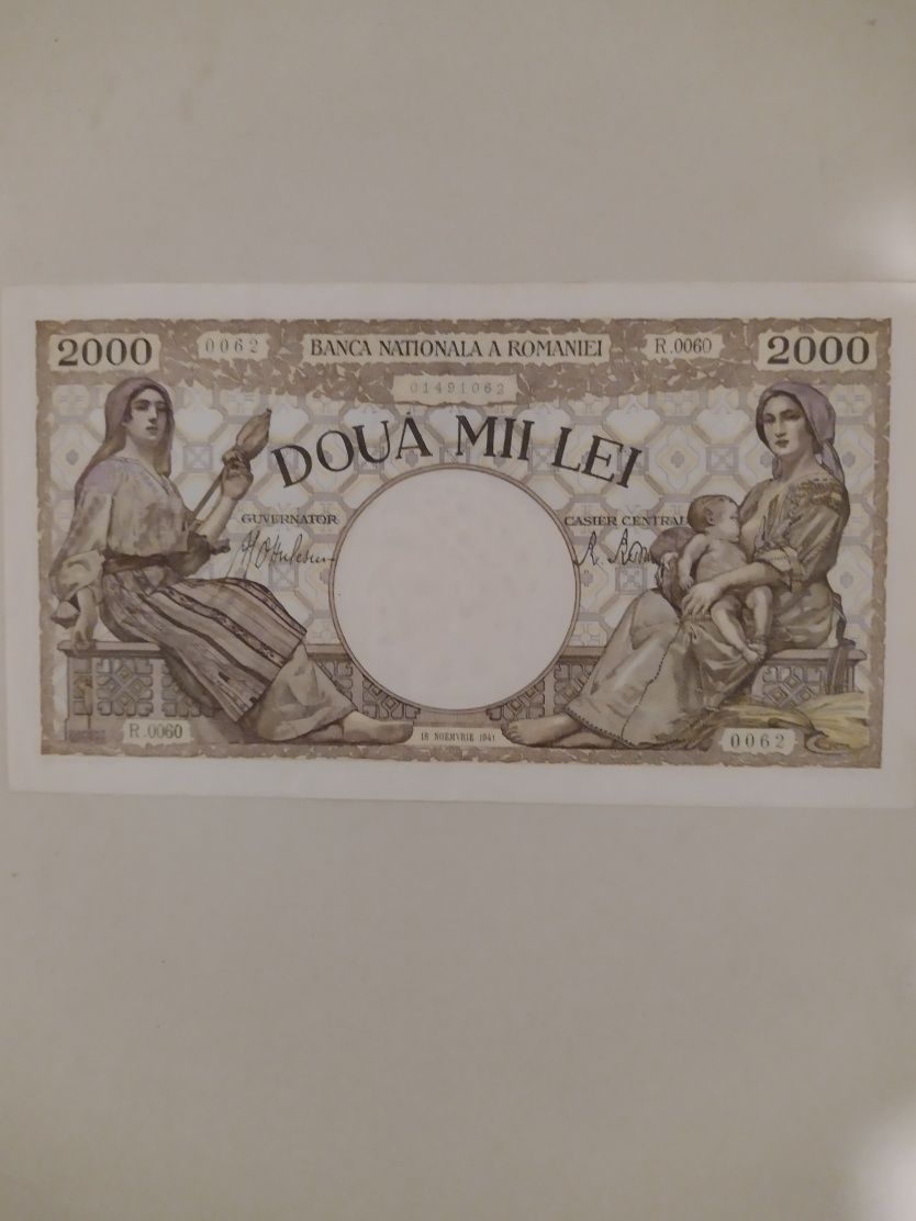 Bancnota 2000 lei / 1941 .impecabila