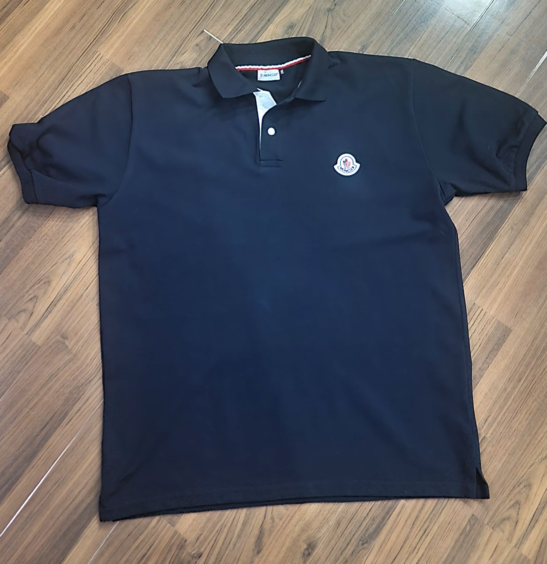 Tricou Moncler, polo albastru, Nou, XXL