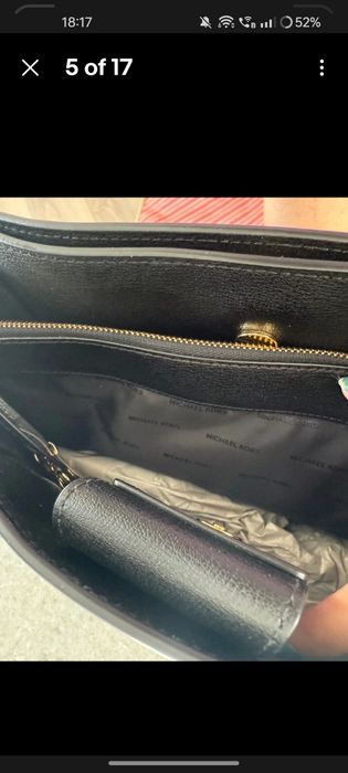 Geanta Michael Kors Sylvie Gold