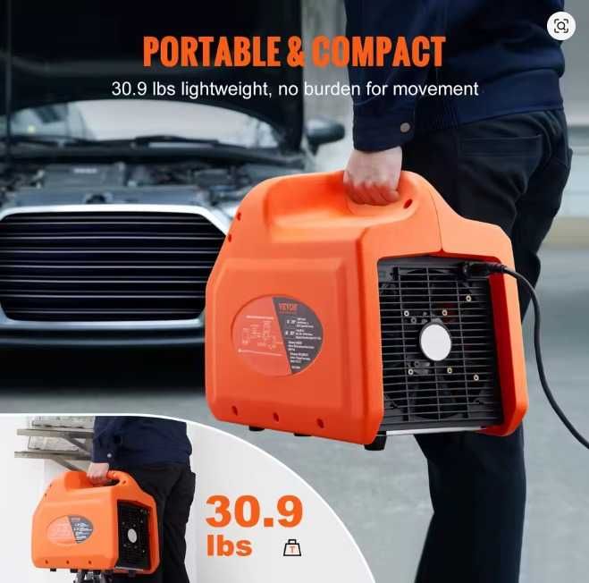 Vevor recuperator freon 1 HP-750 Watt  Dual Cylinder R32,R410A,R134A