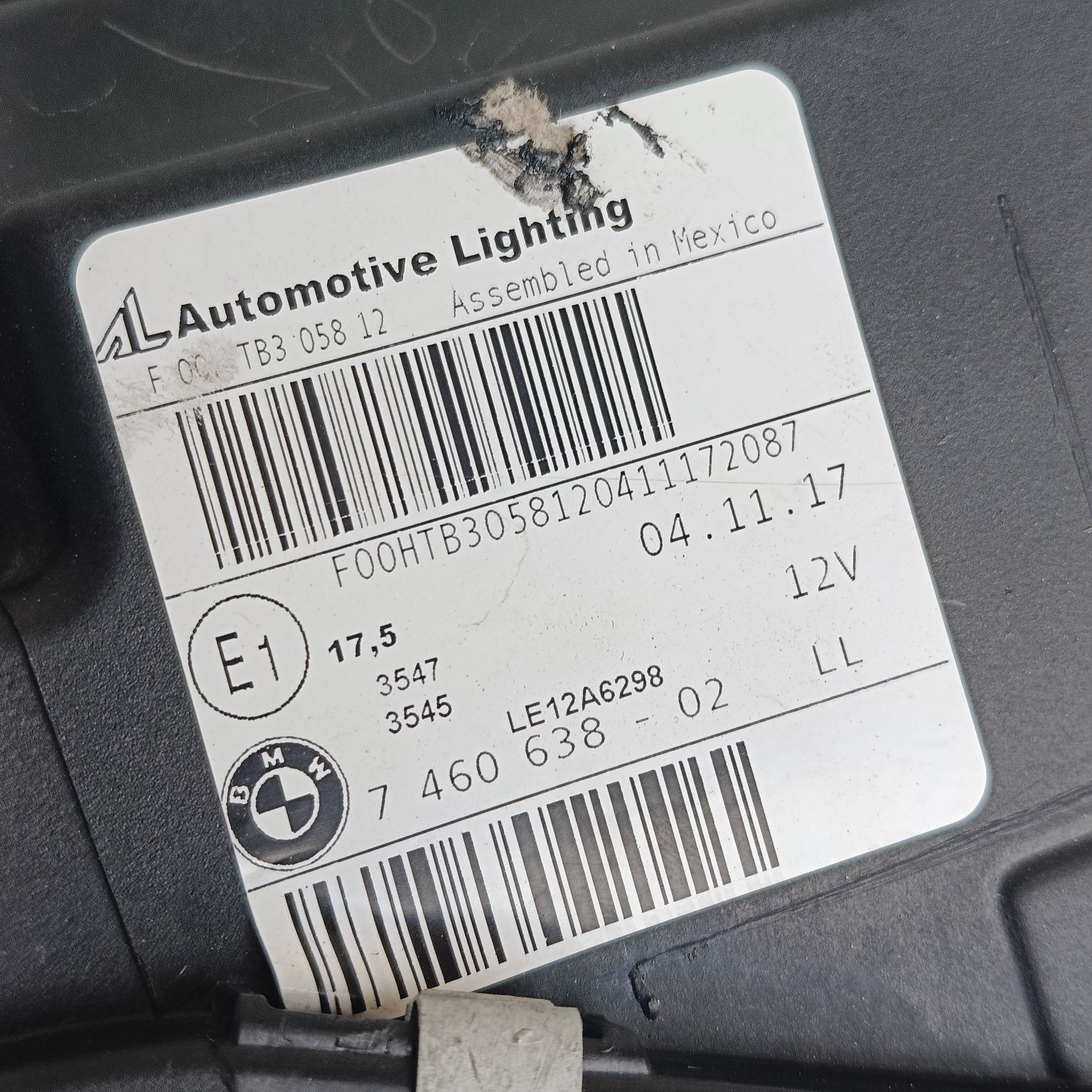 Десен фар Bmw X3 F25 LCI X4 F26 LCI FEIS ФЕЙС динамик ксенон 7 460 638