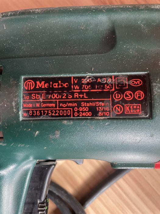 Bormasina de gaurit cu percutie Metabo Sbe 700 2