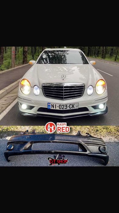 Обвес AMG/Black Bison на Mercedes W211 Бампер, пороги, губа, спойлер