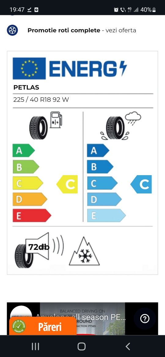 225/45R18 allseason