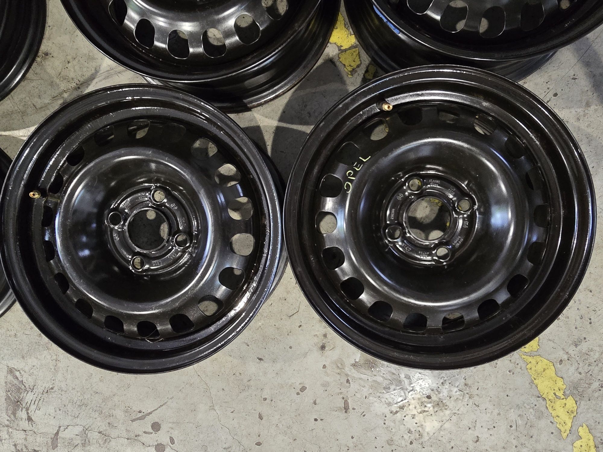 4 jante tablă Opel 4x100 cu senzori