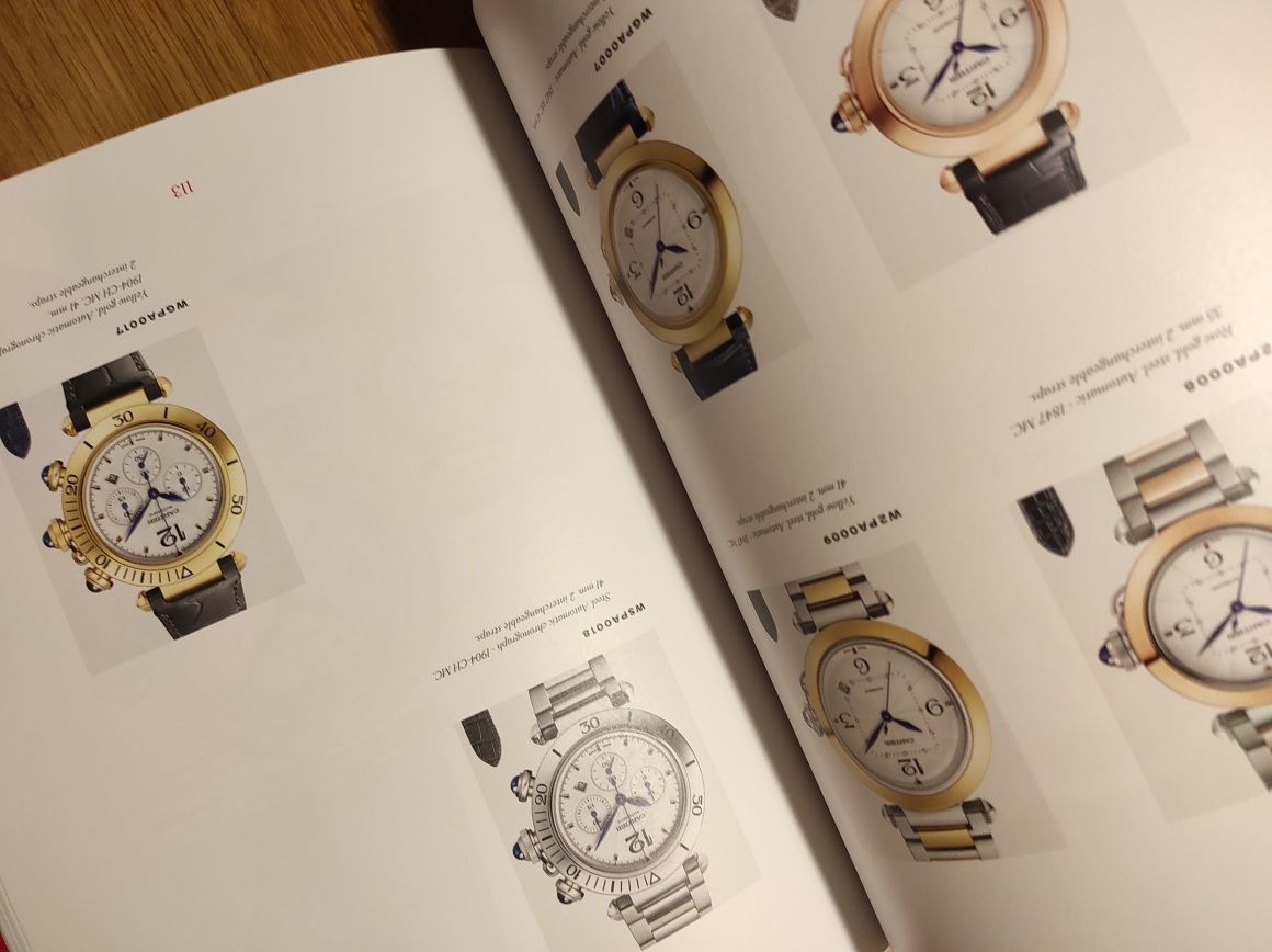 Catalog NOU ceasuri CARTIER 250 pag ultima editie colectia 2023 superb