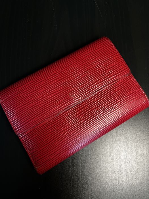 Louis Vuitton портмоне Epi червено + кардхолдер (оригинал)