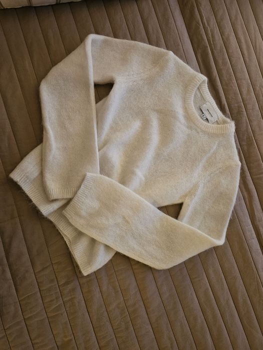 Pulover casmir 100% alb XS, HM