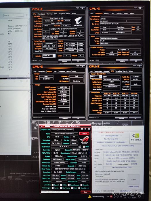 Геймърски i3 10100f, GTX 1660Ti 6GB, RAM 16GB DDR4 3200