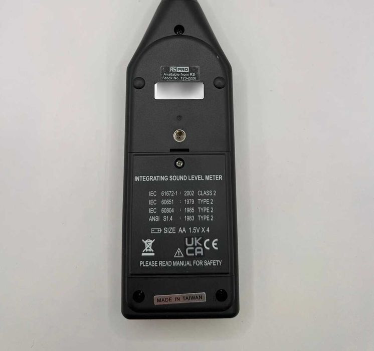 RS PRO SLM1353M Sonometru, Class 2, 30dB to 130dB, 8kHz max, USB
