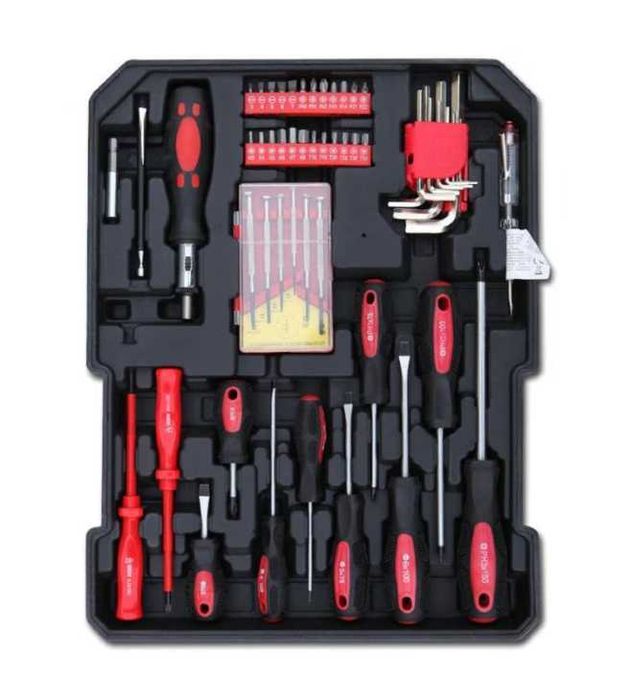 Trusă Scule 187 Piese în Valiză Aluminiu tip Troler – Portabilă