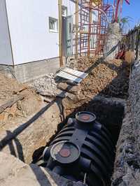 Închiriez mini excavator 1.8t sant fosa temelie gard apa canal