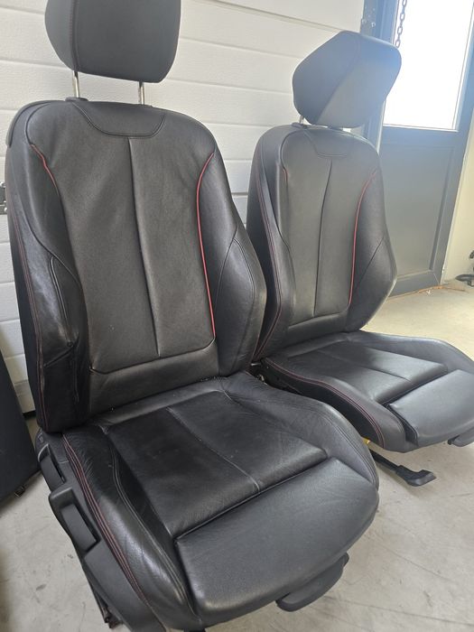 Interior scaune fata sport încălzire piele neagră bmw f32 seria 4