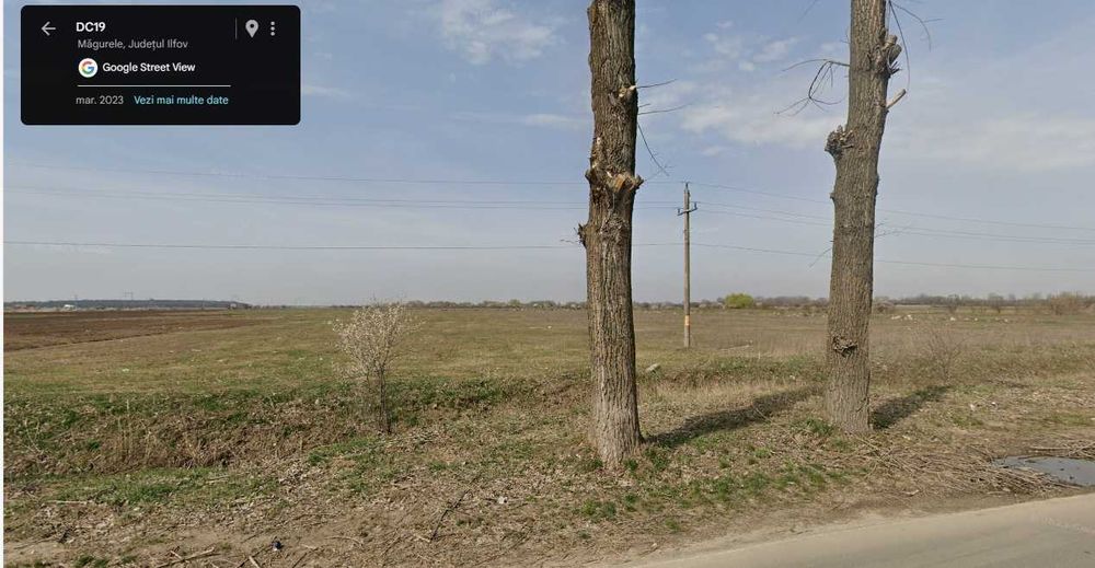 Teren intravilan Magurele la drum judetean