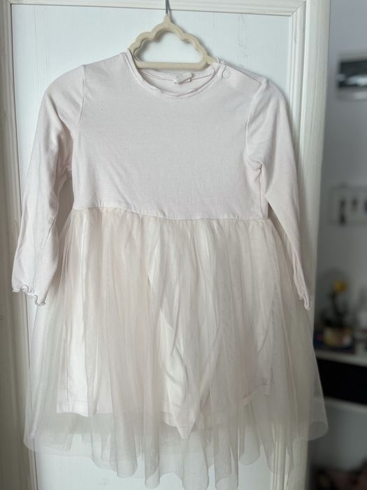 Rochie Hm alba cu tulle