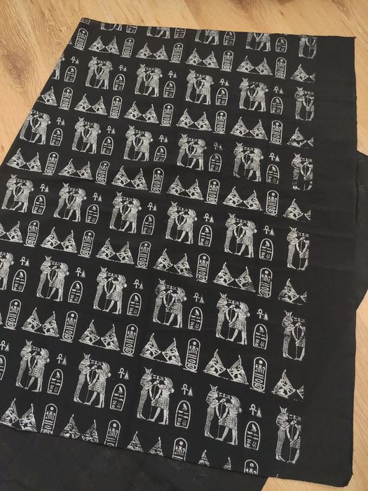 Eșarfă cu model egiptean 155x90cm