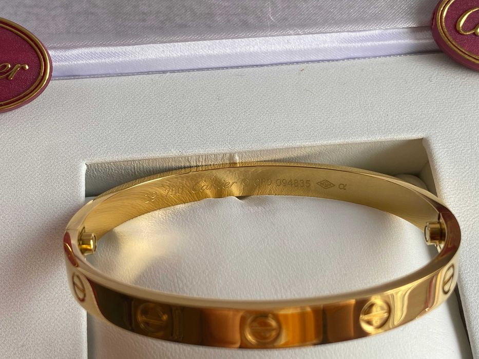 Brățară Cartier LOVE 19 aur 585